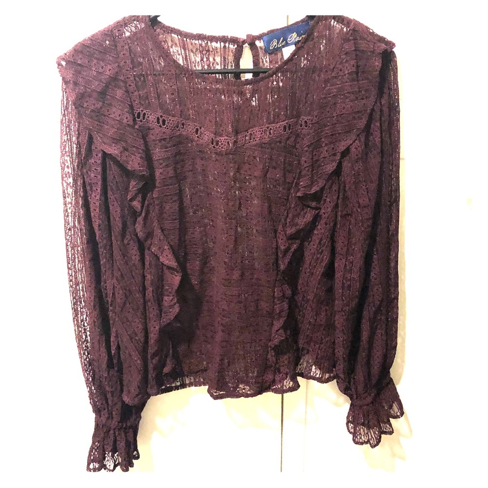 Women’s Maroon Long Sleeve Blouse